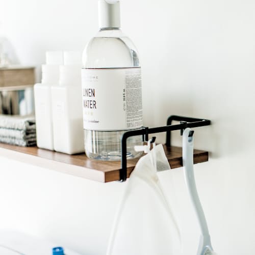 lifestyle image of Wall Mounted Wood Shelf