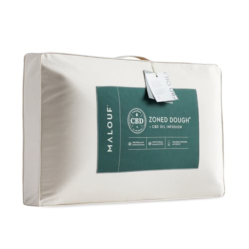 laydown image of Zoned Dough Pillow + CBD Oil - Queen
