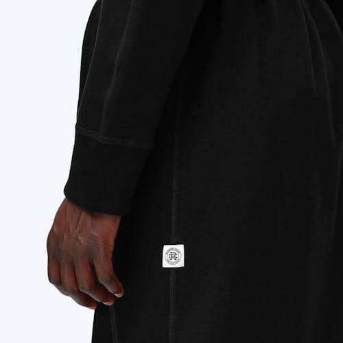 laydown image of Midweight Terry Hooded Robe