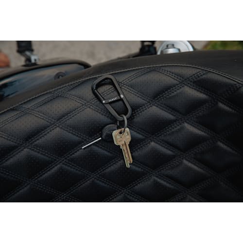 laydown image of Titanium Key Ring- 3 pack