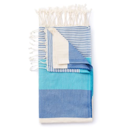 laydown image of Mediterranean Turkish Towel