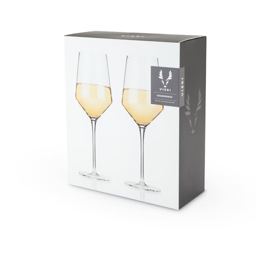 laydown image of White Wine Glass Set