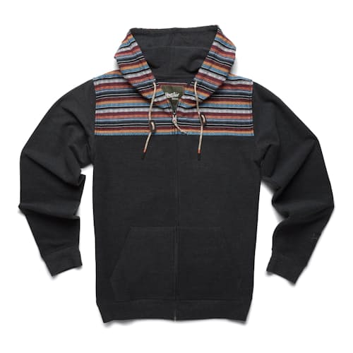 laydown image of Shaman Zip Hoodie