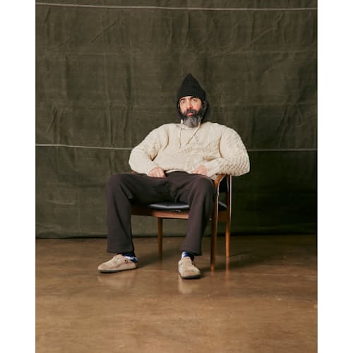 on model image of Vintage Wash Classic Sweatpant
