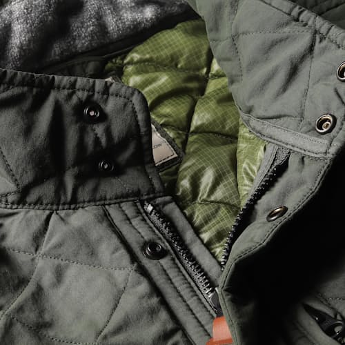 laydown image of Quilted Tanker Jacket