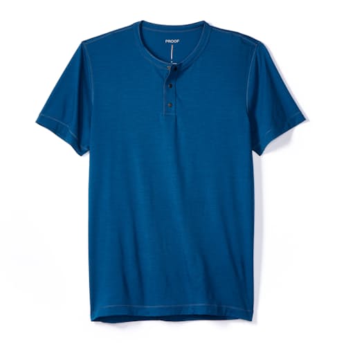 laydown image of 72-Hour Merino Short Sleeve Henley
