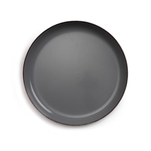 laydown image of Enamel Deep Plate Set
