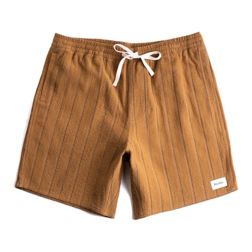 laydown image of Textured Linen Jam Short - 6"