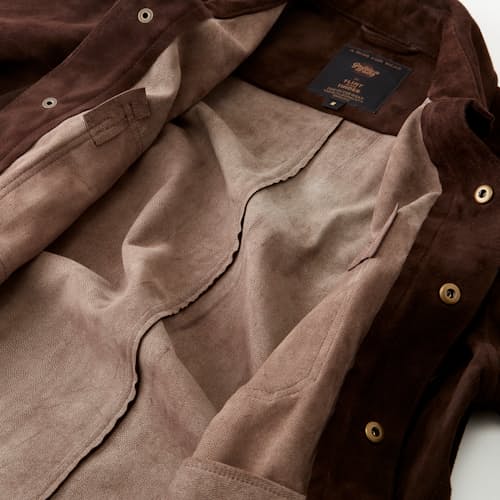 laydown image of Golden Bear Suede Shirt