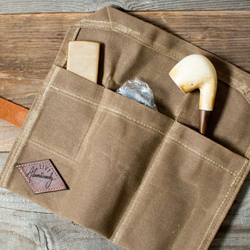 laydown image of DO NOT USE  Waxed Canvas Pipe Roll