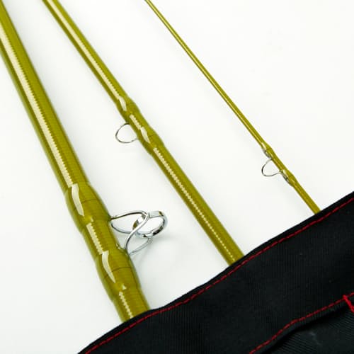 laydown image of 6wt 686 FastGlass Fly Rod w/Full Wells Grip