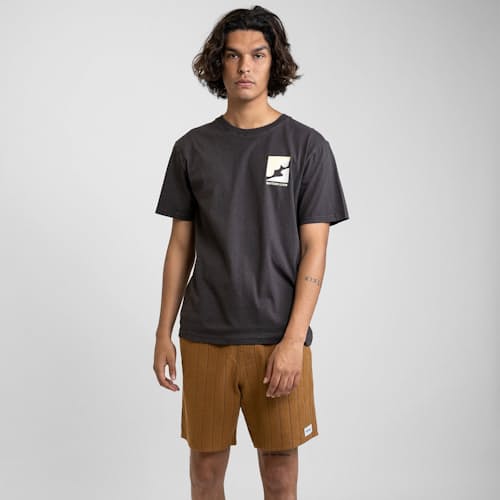 laydown image of Textured Linen Jam Short - 6"