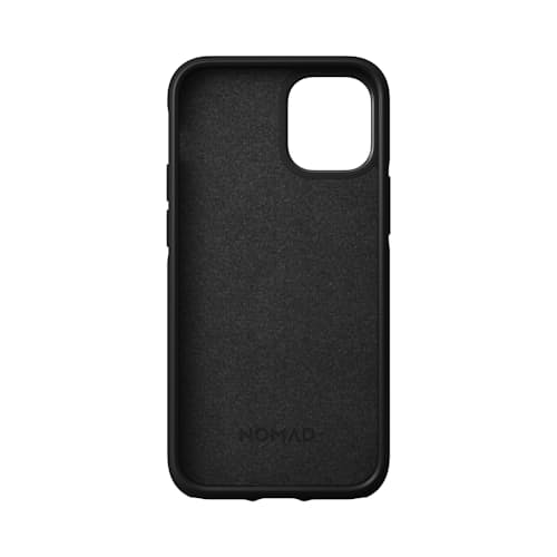 laydown image of Rugged Leather iPhone 12 Mini Case
