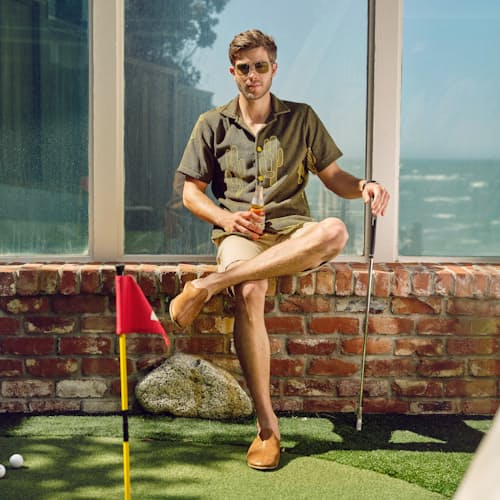 lifestyle image of Mezcal Short Sleeve Terry Shirt