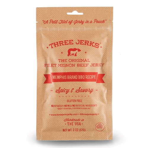 laydown image of Memphis BBQ Jerky - 3 Pack