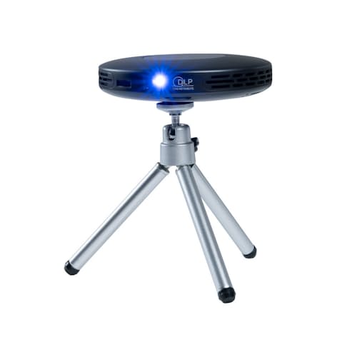 laydown image of Mini Portable Projector + Stand