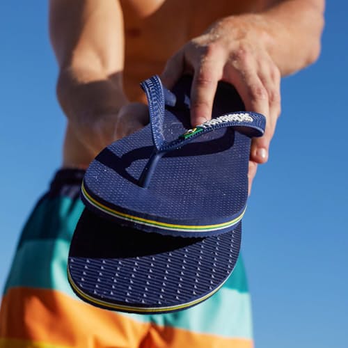 laydown image of Brazil Logo Sandal