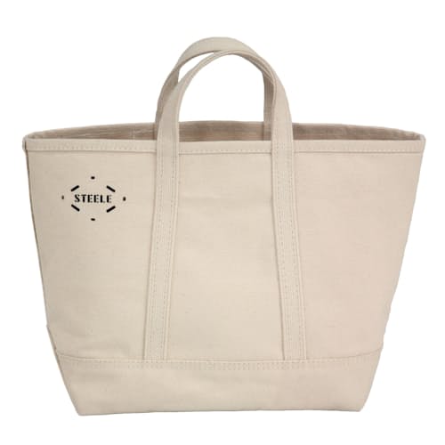 laydown image of Small Natural Canvas Tote