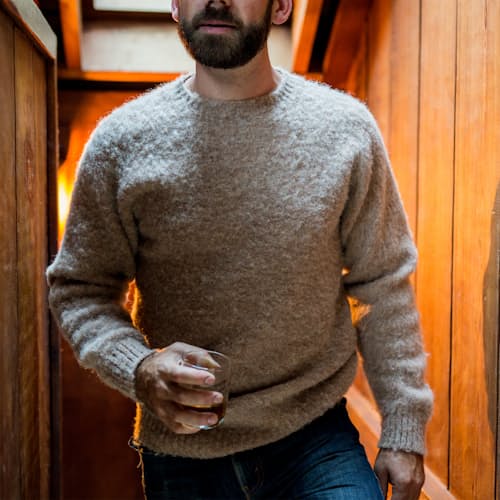 laydown image of Shaggy Sweater
