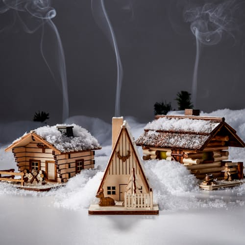 laydown image of DIY A-Frame and Incense Set