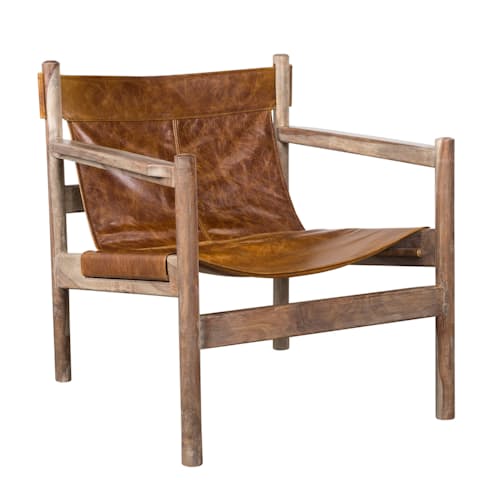 laydown image of Nolan Leather Chair