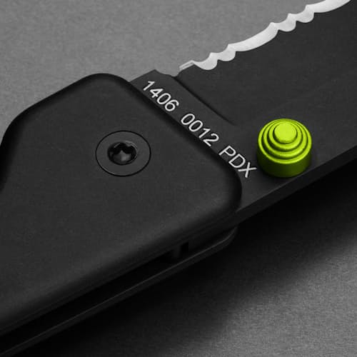 laydown image of The Chapter Knife - Serrated