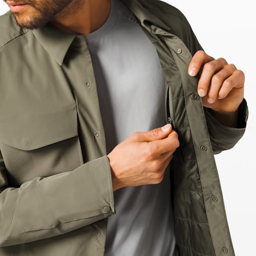 laydown image of Insulated Shacket