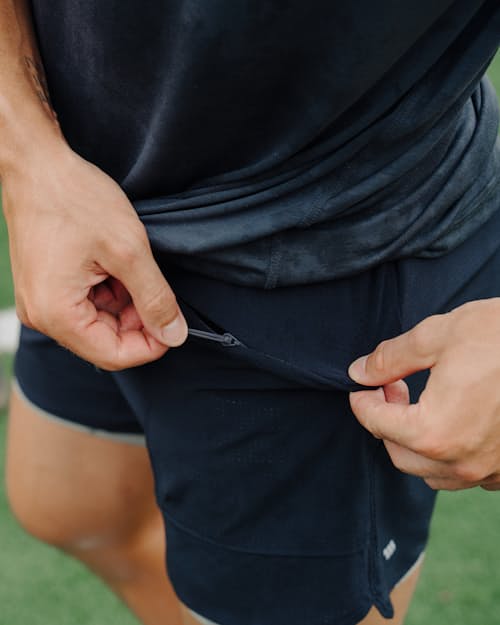 lifestyle image of Tech Mesh Adventure Short - 6"