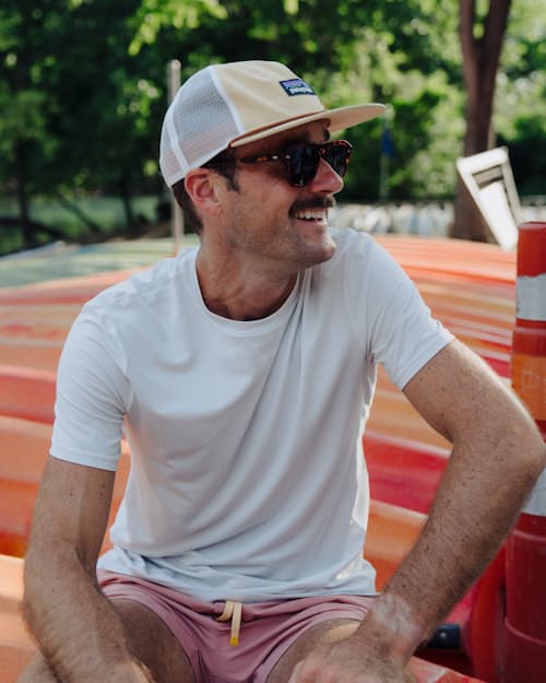 lifestyle image of Perforated Short Sleeve T-Shirt