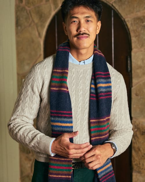 lifestyle image of College Fun Scarf