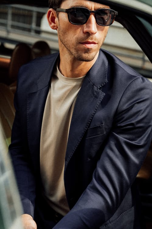 lifestyle image of Rosedale Classic Patch Pocket Suit Jacket