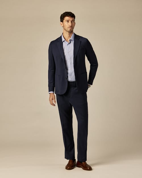 on model image of Rosedale Classic Patch Pocket Suit Jacket