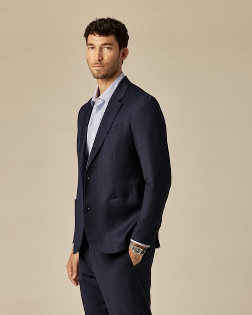 on model image of Rosedale Classic Patch Pocket Suit Jacket
