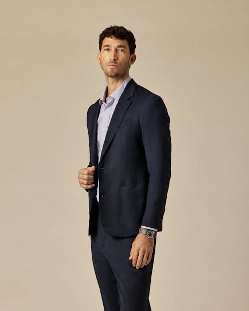 on model image of Rosedale Classic Patch Pocket Suit Jacket