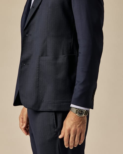 on model image of Rosedale Classic Patch Pocket Suit Jacket