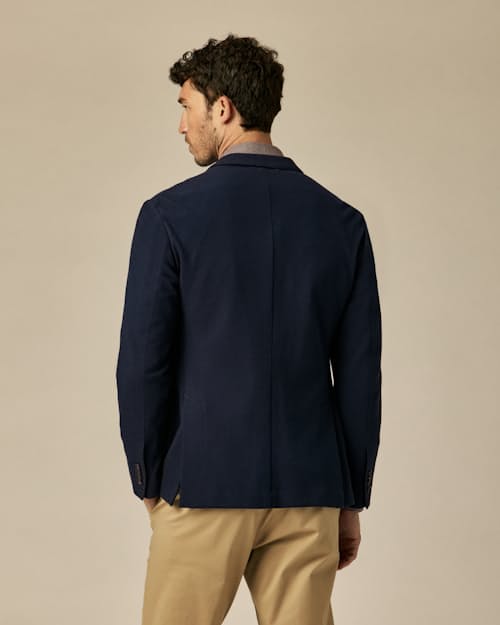 on model image of Knitted Sportcoat