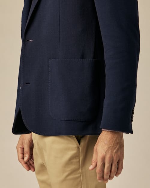 on model image of Knitted Sportcoat