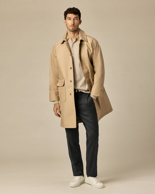 on model image of Trench Coat
