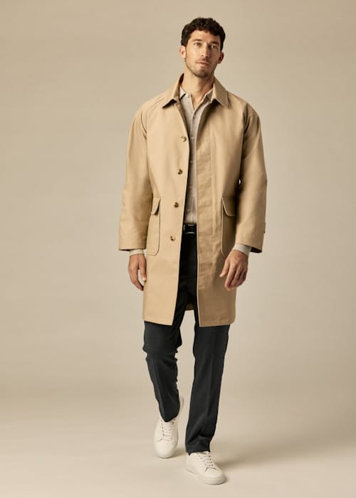 on model image of Trench Coat