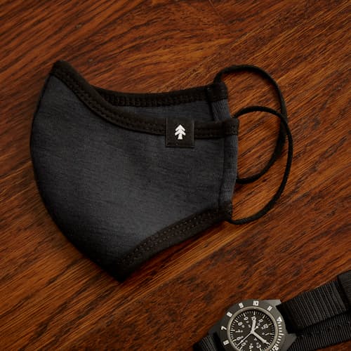 laydown image of Merino Wool Face Mask