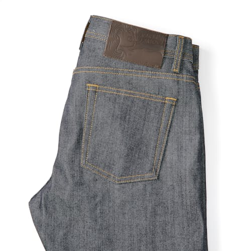 laydown image of Easy Guy - Straight Fit - Left Hand Twill Selvedge