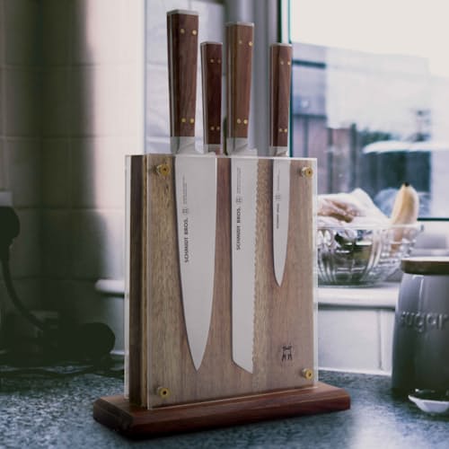 laydown image of 6 Pc Knife Block Set