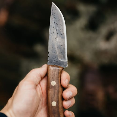 laydown image of Walnut Vagabond Sportsman's Knife