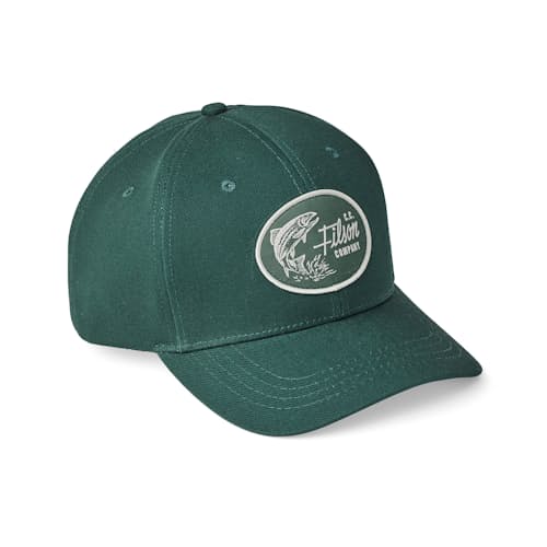 laydown image of Denim Logger Cap