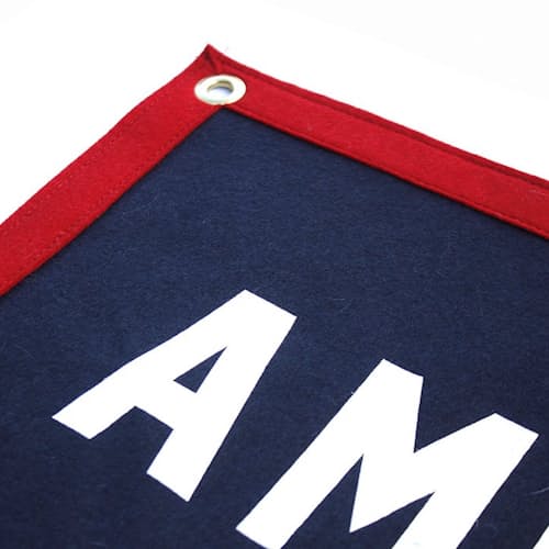 laydown image of American Made Camp Flag