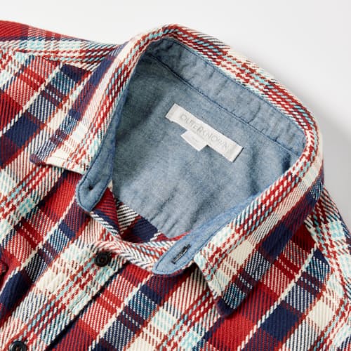 laydown image of Flannel Blanket Shirt - Exclusive