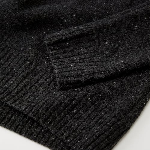 laydown image of Speckled Merino Wool Crewneck Sweater