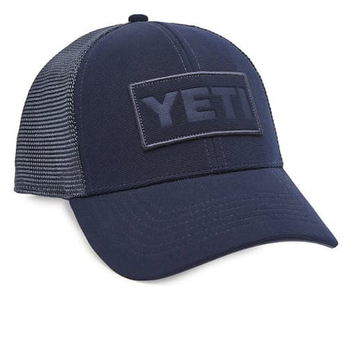 laydown image of Yeti Patch Trucker Hat