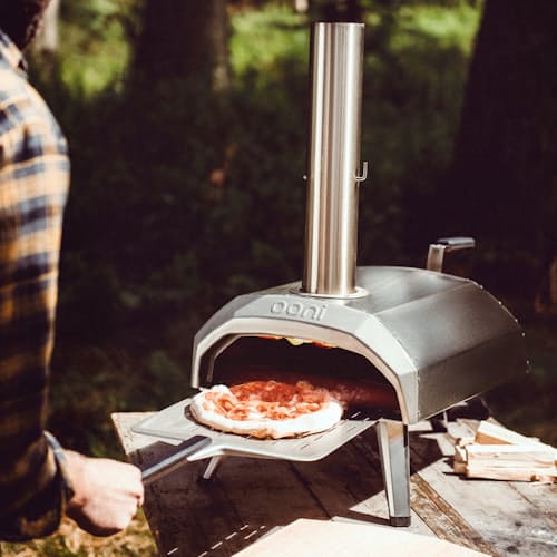 laydown image of Ooni Karu 12 Wood and Charcoal-Fired Portable Pizza Oven