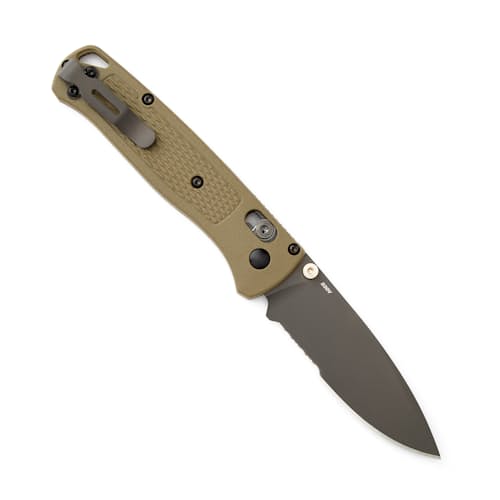 laydown image of Bugout Serrated Knife
